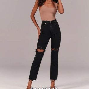 Ultra High Rise Ankle Straight Jeans